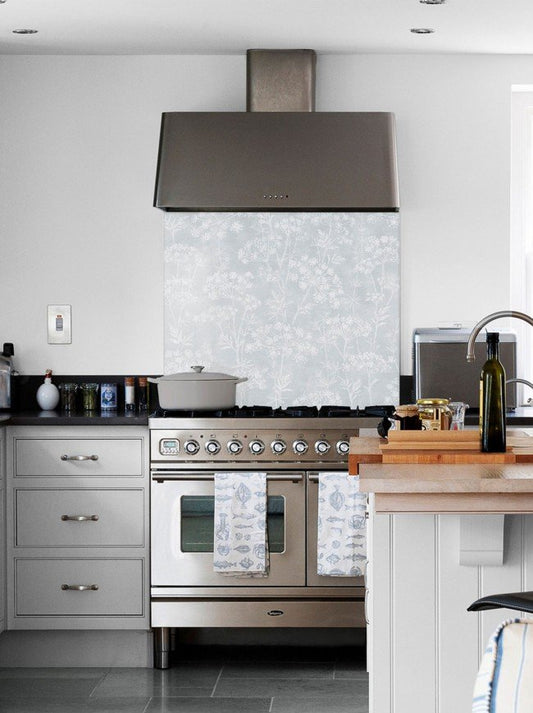 A Lifestyle Image of Country Living Meadow Pebble Self-Adhesive Glass Splashback