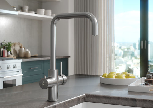 Paila 3 in 1 Boiling Water Tap with Boiler and Filter - Brushed Nickel