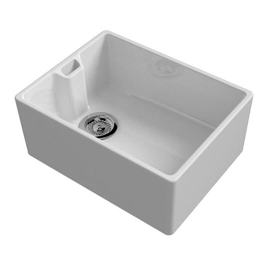 Reginox Belfast Ceramic Kitchen Sink - Gloss White