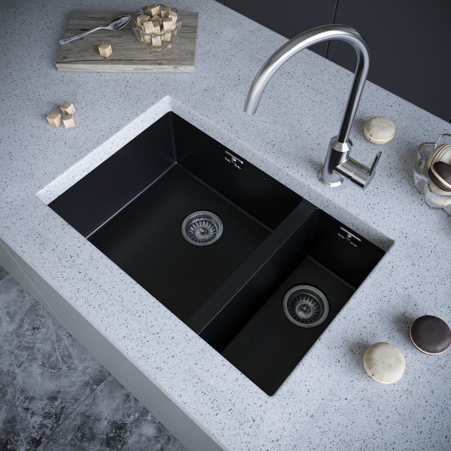 Comite Inset/Undermount Granite 1.5 Bowl Kitchen Sink