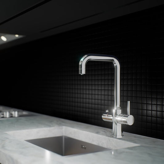 Chrome Ellsi 3 in 1 instant boiling hot water tap